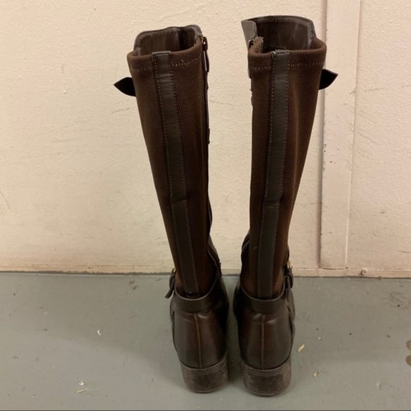 Franco Sarto boot knee high Stretch back for wider calf/ jeans - Picture 3 of 7